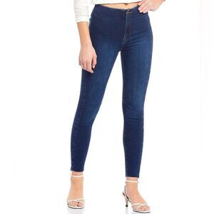 We the Free Dark Blue Miles Away High waist Skinny Jeans Size 27 EUC